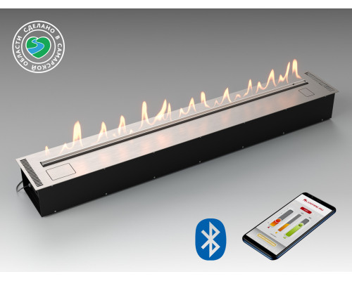 Автоматический биокамин Lux Fire Smart Flame 1800 RC INOX