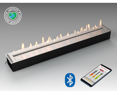 Автоматический биокамин Lux Fire Smart Flame 2000 RC INOX