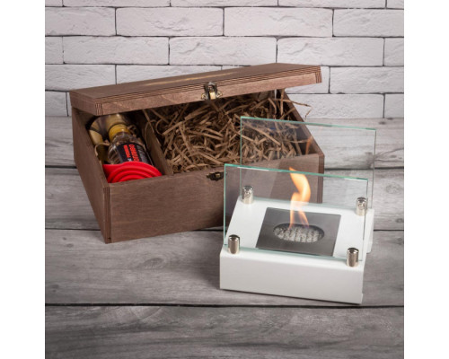 Подарочный набор SteelHeat PREMIUM BOX ALBA Белый + деревянная коробка + стартовый комплект