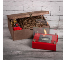 Подарочный набор SteelHeat PREMIUM BOX ALBA Красный + деревянная коробка + стартовый комплект