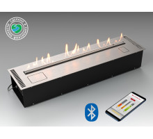 Автоматический биокамин Lux Fire Smart Flame 1100 RC INOX