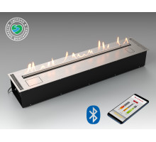 Автоматический биокамин Lux Fire Smart Flame 1300 RC INOX