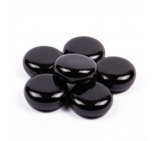 Декоративные керамические камни SteelHeat черные M 6 шт
