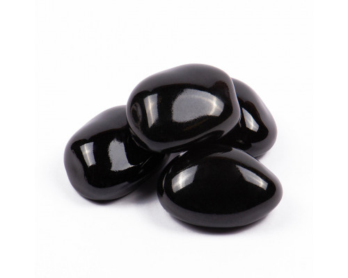 Декоративные керамические камни SteelHeat черные S 4 шт