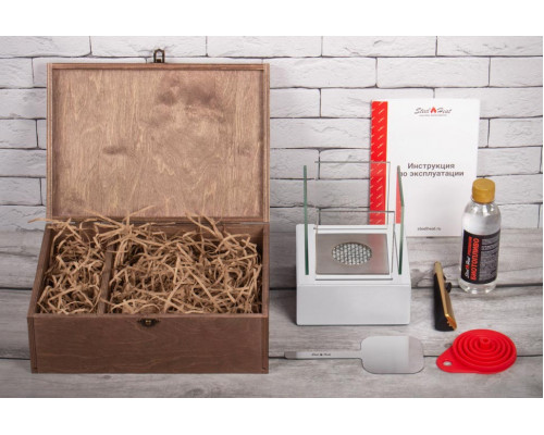 Подарочный набор SteelHeat PREMIUM BOX GLORIA белая + деревянная коробка + стартовый комплект